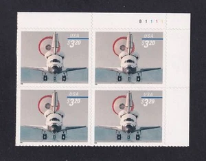 1998 Space Shuttle Landing $3.20 Sc 3261 plate block of 4 MNH B1111 UR - Picture 1 of 1