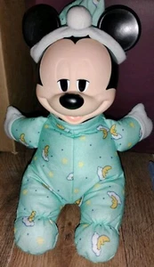 Vintage Mickey Mouse Hug Cloud Star Moon Pajamas Plush 12" NO BATTERY PACK - 5 - Picture 1 of 5