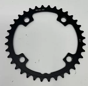 FSA Powerbox Black Stealth ABS Chainring 36T N11 110BCD WB140 4 Bolt SLK K-Force - Picture 1 of 2