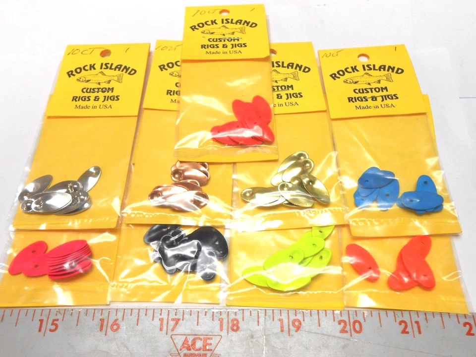 ROCK ISLAND SPORTS ROCK ISLAND # 1 IN-LINE SPINNER BLADES 10 CT