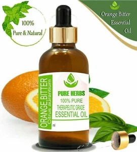Pure Herbs Orange Bitter 100% Pure & Natural Citrus aurantium Essential Oil - Picture 1 of 11