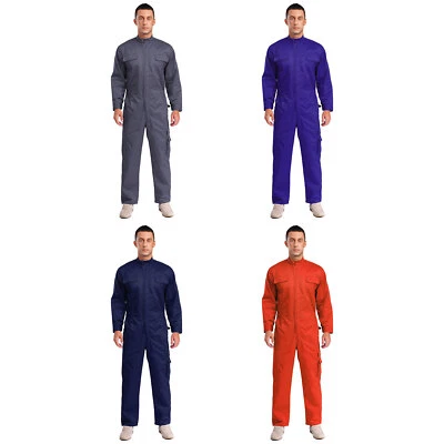 Men Overall Workshop Bodysuit Mechanic Jumpsuit Spray Painting Workwear Work - Image 1 of 3
