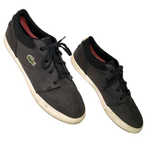 Lacoste Bayliss Court Base Sneaker Herren Gr. 10 Schwarz Leder Tennisschuhe - Bild 1 von 10