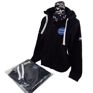Yamaha Racing Men's Black Full Zip Hoodie SweatJacket New with Tags - Picture 1 of 8