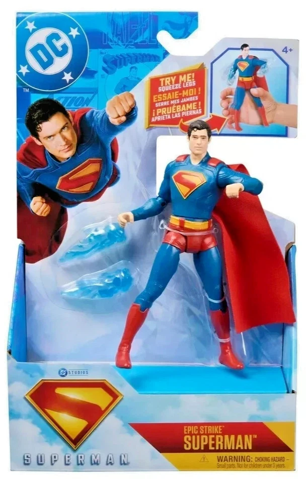 Фигурка Spin Master DC Comics Epic Strike Superman (фильм 2025) 6 дюймов ~ БЕСПЛАТНАЯ ДОСТАВКА! - Изображение 1 из 2