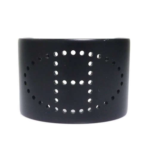 HERMÈS Bracciale Hermes H Logo Alluminio Nero Donna Usato