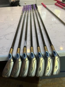 Callaway Women's Golf Fusion Wide Sole 7 Irons PW - 4 RH Graphite Set Ladies - Picture 1 of 14