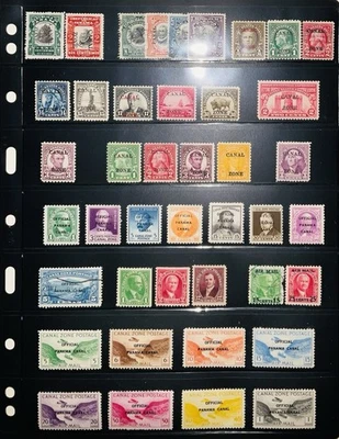 Canal Zone Stamps #22 To #115 w/Complete Official Sets! CV$375.00+ - Image 1 of 3