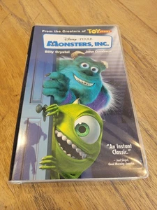 Disney Pixar Monsters Inc (VHS, 2002, Disney PIXAR, Clamshell) Blue Tape Rare - Picture 1 of 5