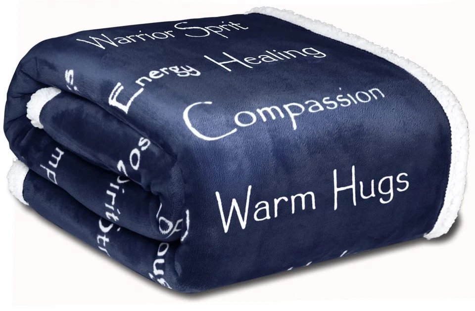 WOLF CREEK BLANKET - Compassion Blanket (Brand)- Strength Courage Super Soft War - Image 1 of 4