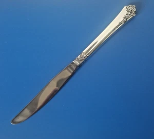 Damask Rose by Oneida Sterling Silver Place Knife (Modern Blade, 9 1/8") - Picture 1 of 11