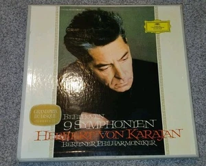 Karajan Beethoven 9 Symphonies Early DGG Stereo 8LP-Box 1962 EX/VG+ - Picture 1 of 8