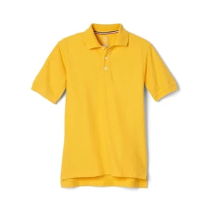 Big Boys Short Sleeve Pique Polo, Gold, XX-Large/18/20 - Picture 1 of 5