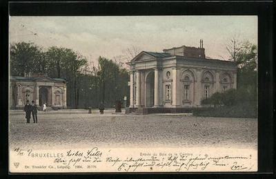 CPA Brüssel / Bruxelles, Entrée du Bois de la Cambre 1907  - Photo 1/2
