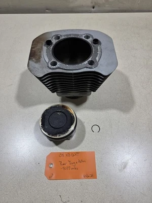 2008 Buell Ulysses XB12 XB12XT Rear Cylinder Jug and Piston 9077 Miles #NV2-24 - Image 1 of 4