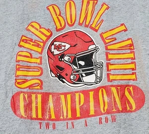 Kansas City Chiefs Super Bowl LVIII Champions T-Shirt Adult XL Gildan KC NFL - Picture 1 of 8