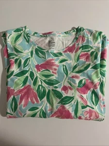 Kim Rogers Damenoberteil klein gelb 3/4-Ärmel Rundhalsausschnitt T-Shirt Baumwolle neu mit Etikett - Bild 1 von 5