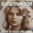 7 1976 Jeane Manson  Avant De Nous Dire Adieu Vg And And 