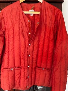 Rocky Mountain Featherbed Orange Six Month Down Cardigan - Picture 1 of 22