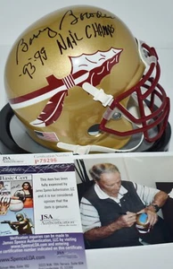 BOBBY BOWDEN AUTOGRAPHED MINI HELMET FLORIDA STATE SEMINOLES 93 99 CHAMPS JSA - Picture 1 of 7