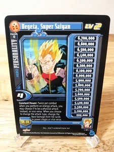 DBZ CCG DRAGON BALL Z GT SUPER - VEGETA, SUPER SAIYAN LV2 PREVIEW 6 LIMITED RARE - Picture 1 of 2