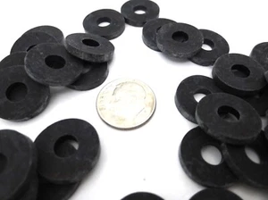 Gummi Waschmaschine Abstandhalter passt 1/4"" ID 6 mm ID, 5/8"" OD 3/32"" dick, widersteht Ozon UV - Bild 1 von 12
