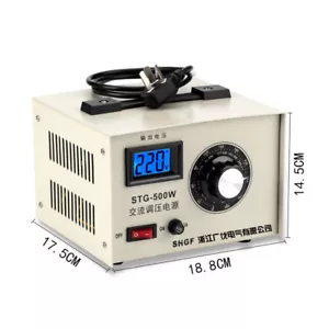 220V Single-phase AC voltage regulator voltage stabilizer 0-300V Adjustable 500W - Picture 1 of 3