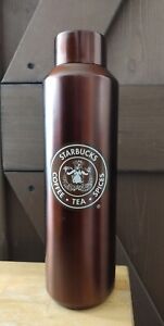 The First Starbucks Store Pike Place Original Logo Stainless Water Bottle 24 Oz.