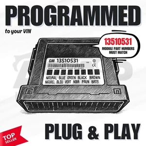 📍 VIN PROGRAMMED PLUG & PLAY BCM BCU GMC YUKON 2016 13510531 📍 - Picture 1 of 1