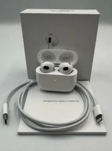 Apple AirPods (3rd Generation) Wireless Ear Buds Lightning Charging Case - Picture 1 of 7