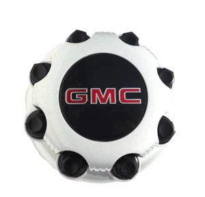 2000-2006 GMC Sierra 2500-3500 8-Stud Center Cap silver painted with lug covers - Picture 1 of 8