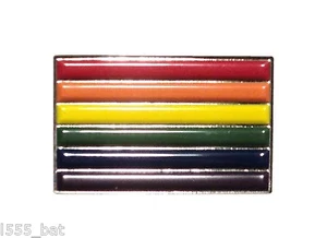 LGBT Rainbow Pride Lesben Schwule Bisexuelle Transgender Flagge Metall Emaille Pin Abzeichen - Bild 1 von 2