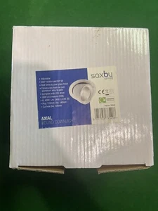 SAXBY AXIAL Indoor 30W LED Medium Round Tilt Downlight Spotlight White 2800LM - Picture 1 of 1