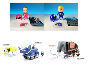5x Power Rangers (Pink + Blue Ranger Figure + 3 Zords) MMPR The Loyal Subjects - Picture 1 of 10