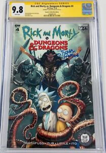 Rick And Morty vs Dungeons & Dragons #4 EC Autograph Justin Roiland CGC 9.8 SS