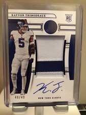 Kayvon Thibodeaux 48/49 RC Auto Patch 2022 National Treasures Football True RPA