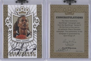 2010 Sportkings Series D Auto Gold Sheryl Swoopes #A-SSW2 Auto HOF