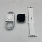 Unlocked Apple Watch Series 6 Nike 44MM Silver Aluminum White Sports Band A2255