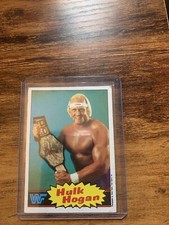 1985 Topps WWF #16 HULK HOGAN Rookie Trading Card Wrestling Champ WWE