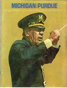 Libro del programa de fútbol americano universitario de la Universidad de Michigan vs Purdue 8 de noviembre de 1975 - Imagen 1 de 2