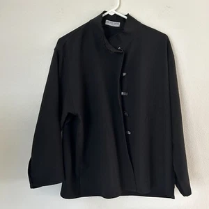 Michel Leger Paris Jacke Damen ohne Größe OS schwarz Knebelverschluss Stehkragen - Bild 1 von 13