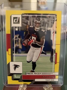 2022 Panini Donruss Yellow Press Proof Kyle Pitts No.227!NFL Atlanta Falcons - Picture 1 of 2