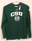 Men’s Under Armour CSU Colorado State Rams Green Long Sleeve Shirt Size 2XL NWT