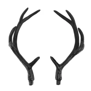 Diadema de cuerno de ciervo diadema de reno de plástico astas de ciervo rama de alce diadema - Imagen 1 de 12