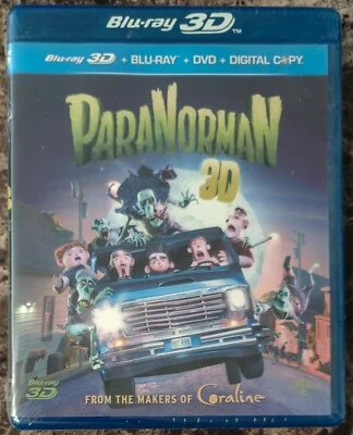 NEW ParaNorman (Blu-ray + 3D + DVD + Digital Copy, 2012, 3-Disc Set) - Image 1 of 2