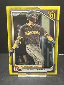 2024 Bowman Samuel Zavala BP-57 Yellow Paper /75 San Diego Padres - Bild 1 von 2
