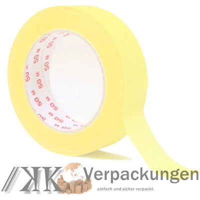64 Rollen 30 mm x 50 m Malerkrepp Abklebeband Kreppband Abdeckband Malerband