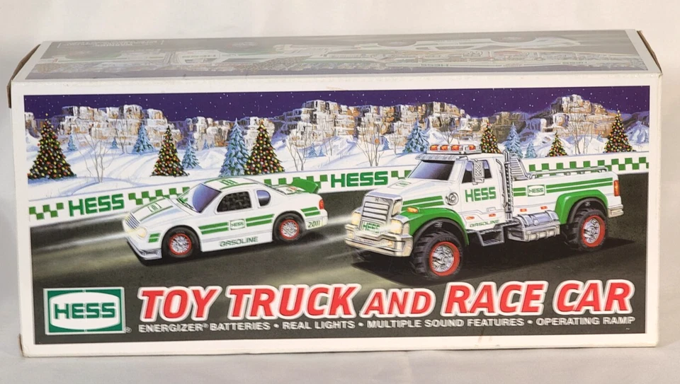 Hess Toy Truck and Race Car 2011 Original Box Never