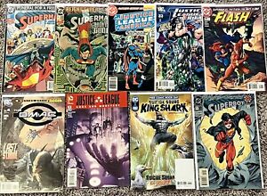 DC Comic Book Mixed Lot (9 Issues) Justice League The Flash Superboy King Shark