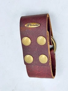 Pulsera a Presión Diseño Plunder Aaron Cuero Marrón Latón Caprichoso Gótico Punk Rocker - Imagen 1 de 12